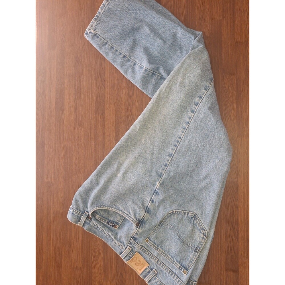 Lee Men's Cotton Jeans - Light Stonewash Work Pants